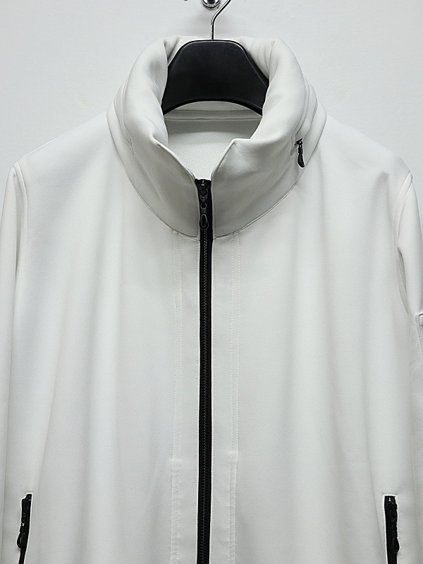 (ͽ���ʡ�8������9������ͽ��/kiryuyrik������奦����奦/Double Knit Jersey Stand Collar Blouson/White