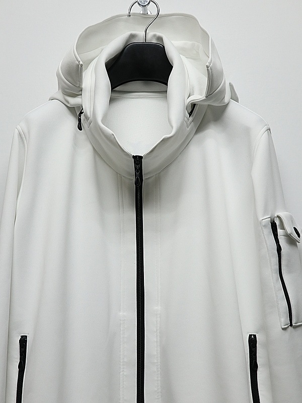 (ͽ���ʡ�8������9������ͽ��/kiryuyrik������奦����奦/Double Knit Jersey Stand Collar Blouson/White
