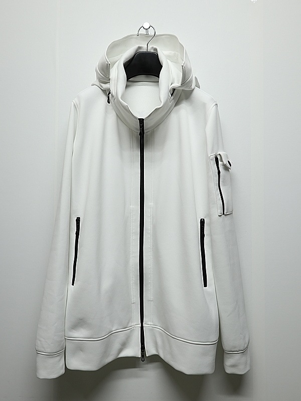 (ͽ���ʡ�8������9������ͽ��/kiryuyrik������奦����奦/Double Knit Jersey Stand Collar Blouson/White