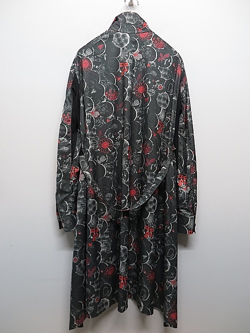 �㴰���THE ONENESS�ʥ����ͥ���/Recycled PE Taffeta EDEN Stand Collar Flare Shirt/OBSIDIANEDEN