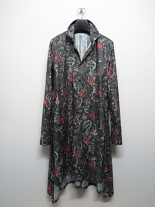 �㴰���THE ONENESS�ʥ����ͥ���/Recycled PE Taffeta EDEN Stand Collar Flare Shirt/OBSIDIANEDEN