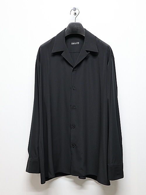 LAD MUSICIANå ߥ塼/DECHINE OPEN COLLAR SHIRT/BLACK