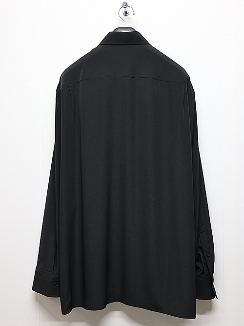 LAD MUSICIANå ߥ塼/DECHINE OPEN COLLAR SHIRT/BLACK
