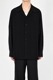 LAD MUSICIANå ߥ塼/DECHINE OPEN COLLAR SHIRT/BLACK