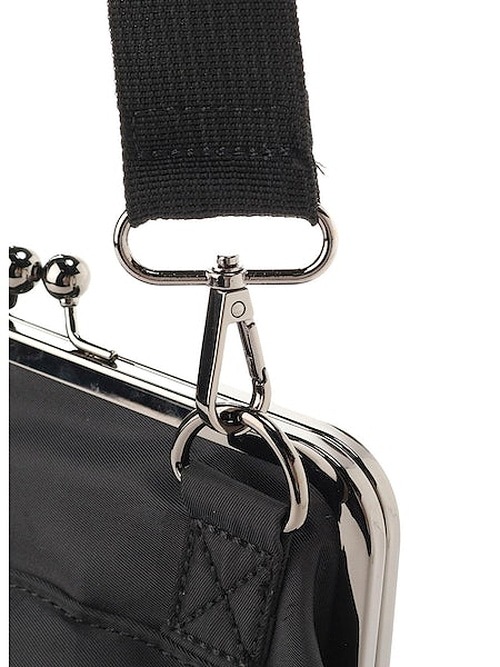 Ground Y�����饦��ɥ磻/POLYESTER SMALL HELMET BAG WITH CLASP/BLACK
