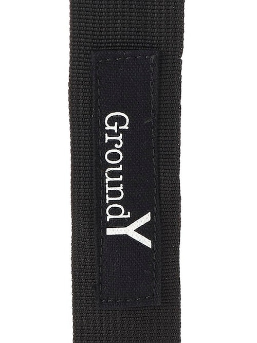 Ground Y�����饦��ɥ磻/POLYESTER SMALL HELMET BAG WITH CLASP/BLACK