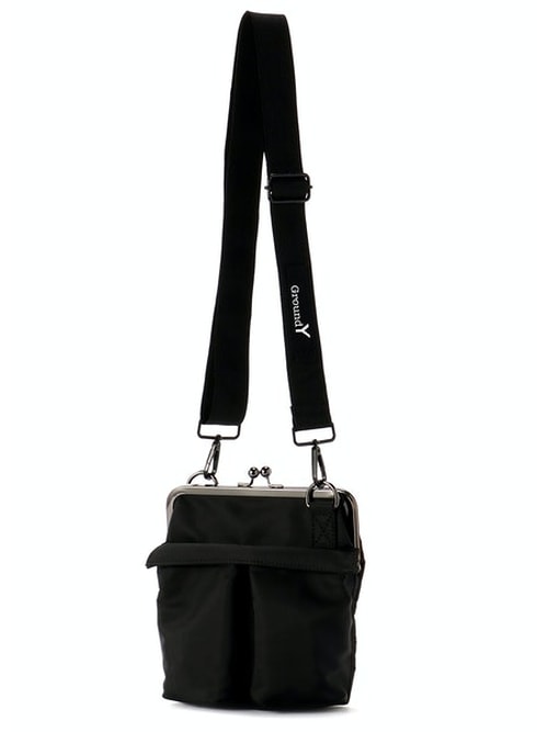 Ground Y�����饦��ɥ磻/POLYESTER SMALL HELMET BAG WITH CLASP/BLACK