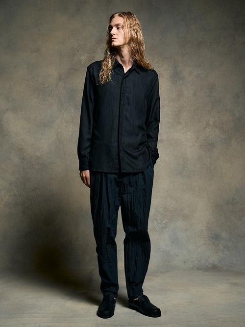 (ͽ���ʡ�2��3������ͽ��/wjk�����֥른��������/fly front shirt/black