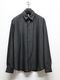 wjk�����֥른��������/fly front shirt/black