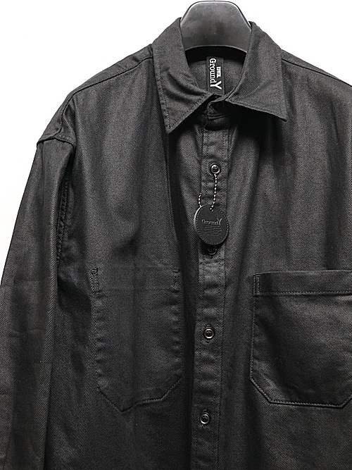 Ground Y �� EDWIN Collaboration/9OZ BLACK TWILL BLOUSE/BLACK