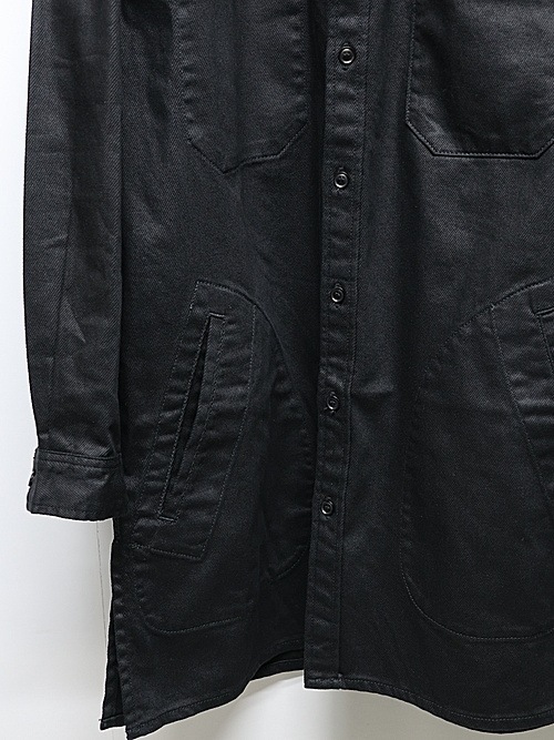 Ground Y �� EDWIN Collaboration/9OZ BLACK TWILL BLOUSE/BLACK