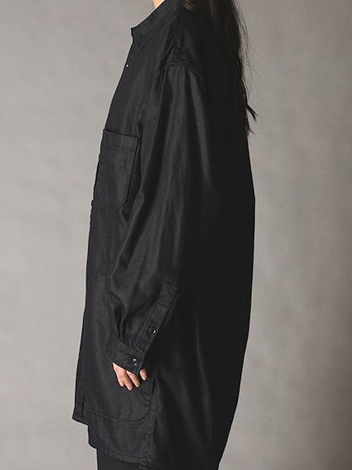 Ground Y �� EDWIN Collaboration/9OZ BLACK TWILL BLOUSE/BLACK