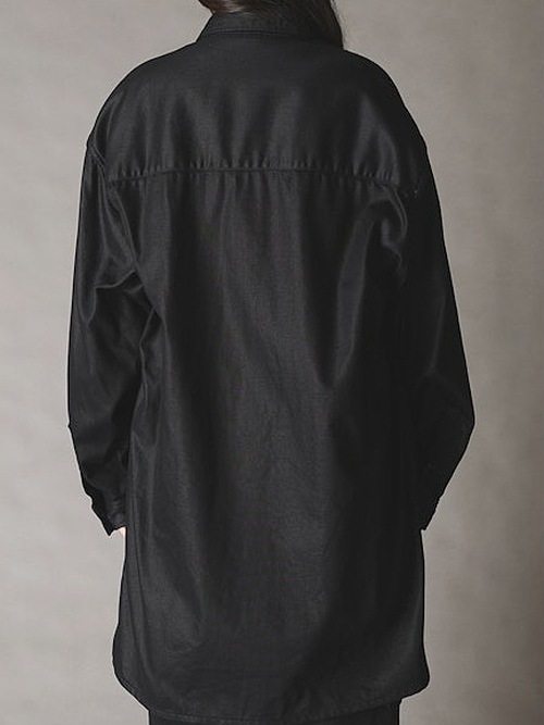 Ground Y �� EDWIN Collaboration/9OZ BLACK TWILL BLOUSE/BLACK