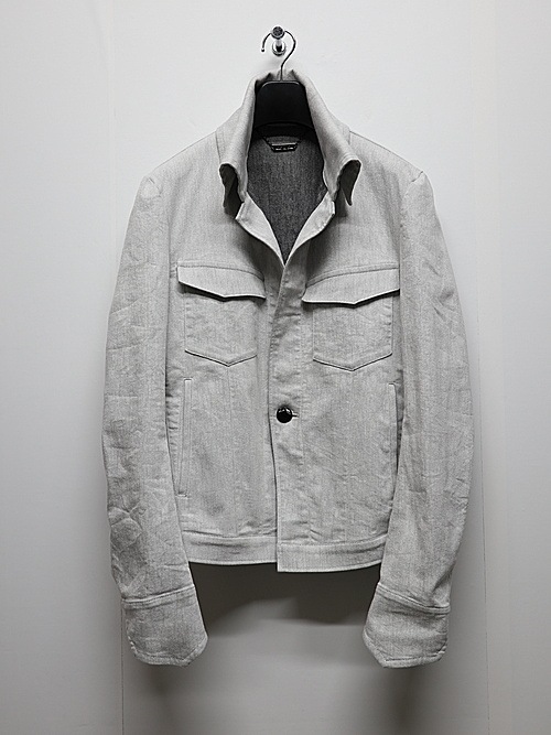 (ͽ���ʡ�4��5������ͽ��/kiryuyrik������奦����奦/Denim Napoleon Blouson/Gray