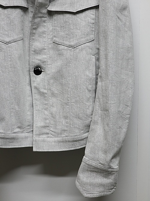 (ͽ���ʡ�4��5������ͽ��/kiryuyrik������奦����奦/Denim Napoleon Blouson/Gray