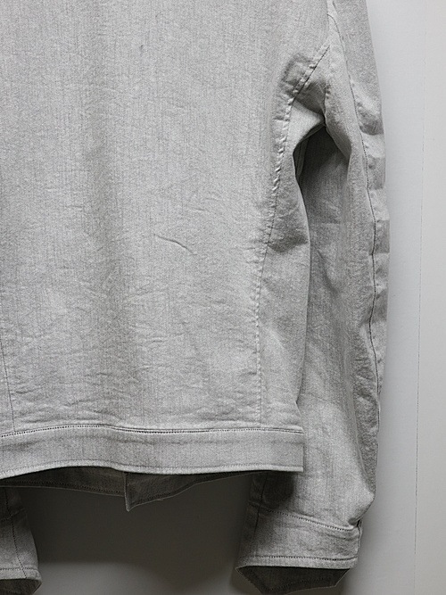 (ͽ���ʡ�4��5������ͽ��/kiryuyrik������奦����奦/Denim Napoleon Blouson/Gray
