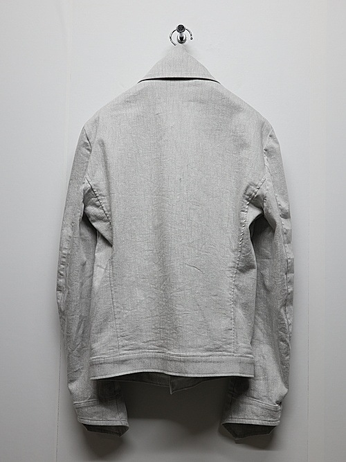 (ͽ���ʡ�4��5������ͽ��/kiryuyrik������奦����奦/Denim Napoleon Blouson/Gray