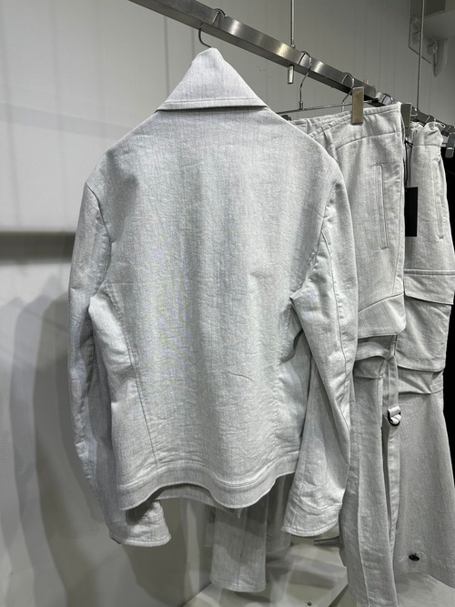 (ͽ���ʡ�4��5������ͽ��/kiryuyrik������奦����奦/Denim Napoleon Blouson/Gray