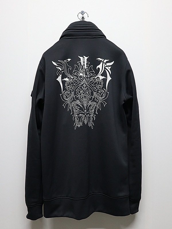 �㴰���kiryuyrik������奦����奦/Double Knit Jersey Stand Collar Blouson/Black