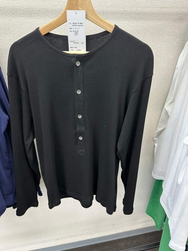 (ͽ���ʡ�7��8������ͽ��/41TH RESOUND CLOTHING���ꥵ����ɥ���������/RIB HENRY LONGSLEAVE/BLACK