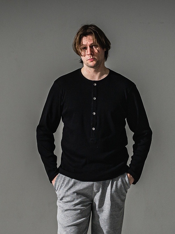 (ͽ���ʡ�7��8������ͽ��/41TH RESOUND CLOTHING���ꥵ����ɥ���������/RIB HENRY LONGSLEAVE/BLACK