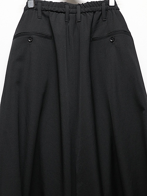 Ground Y饦ɥ磻/W/GABARDINE INSEAM BUTTON SAROUEL PANTS/BLACK