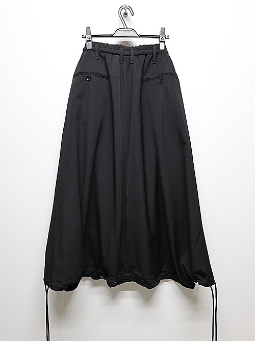 Ground Y饦ɥ磻/W/GABARDINE INSEAM BUTTON SAROUEL PANTS/BLACK