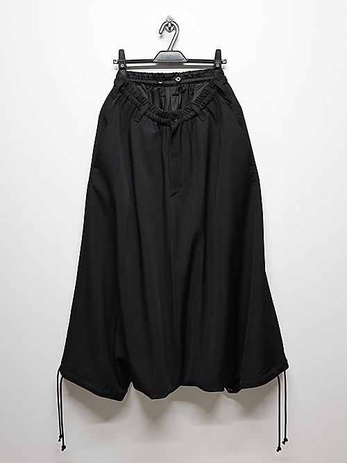 Ground Y饦ɥ磻/W/GABARDINE INSEAM BUTTON SAROUEL PANTS/BLACK