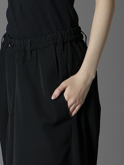 Ground Y饦ɥ磻/W/GABARDINE INSEAM BUTTON SAROUEL PANTS/BLACK