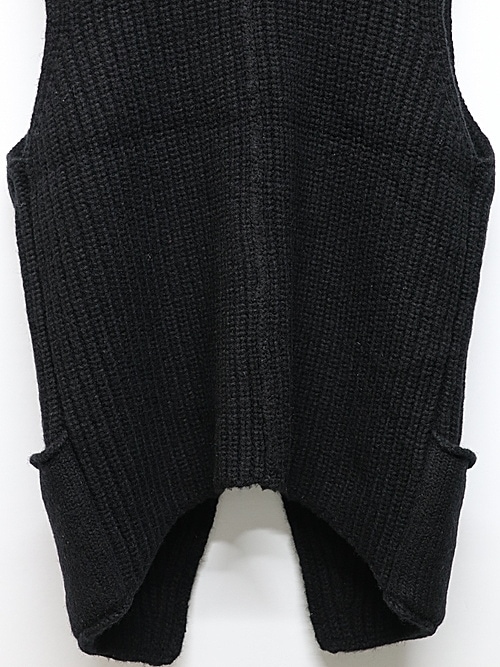 RIPVANWINKLEåץ󥦥󥯥/3GGWOOL KNIT GILLET/BLACK