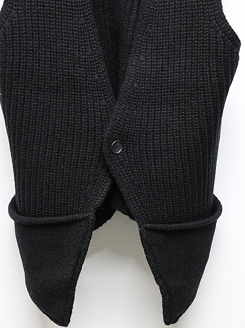 RIPVANWINKLEåץ󥦥󥯥/3GGWOOL KNIT GILLET/BLACK