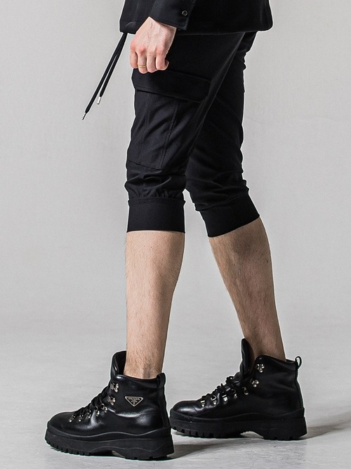 (ͽ���ʡ�4��5������ͽ��/39TH RESOUND CLOTHING���ꥵ����ɥ���������/TIGHT FIT cargo cropped PT/BLACK