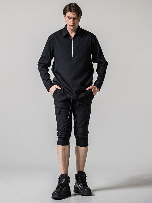 (ͽ���ʡ�4��5������ͽ��/39TH RESOUND CLOTHING���ꥵ����ɥ���������/TIGHT FIT cargo cropped PT/BLACK