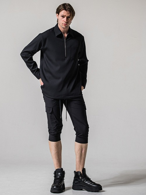 (ͽ���ʡ�4��5������ͽ��/39TH RESOUND CLOTHING���ꥵ����ɥ���������/TIGHT FIT cargo cropped PT/BLACK