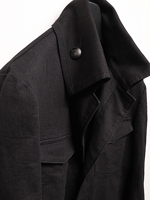 (ͽ���ʡ�4��5������ͽ��/kiryuyrik������奦����奦/Denim Napoleon Blouson/Black