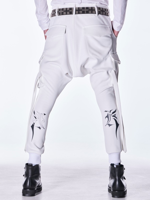 (ͽ���ʡ�8������9������ͽ��/kiryuyrik������奦����奦/Double Knit Jersey Saruel Pants/White