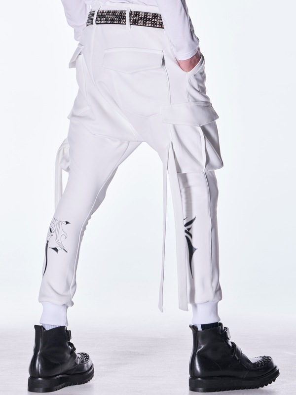 (ͽ���ʡ�8������9������ͽ��/kiryuyrik������奦����奦/Double Knit Jersey Saruel Pants/White