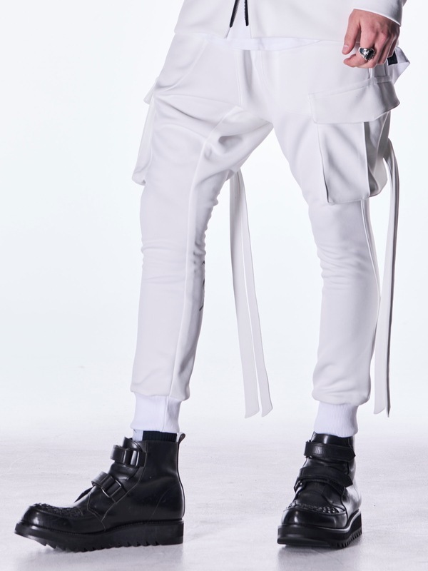 (ͽ���ʡ�8������9������ͽ��/kiryuyrik������奦����奦/Double Knit Jersey Saruel Pants/White