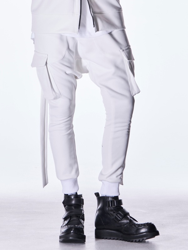 (ͽ���ʡ�8������9������ͽ��/kiryuyrik������奦����奦/Double Knit Jersey Saruel Pants/White