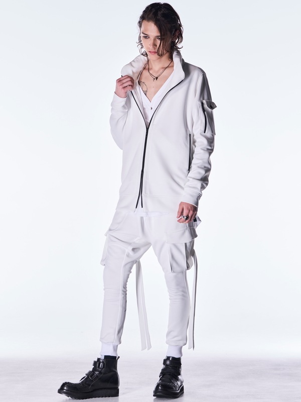 (ͽ���ʡ�8������9������ͽ��/kiryuyrik������奦����奦/Double Knit Jersey Saruel Pants/White