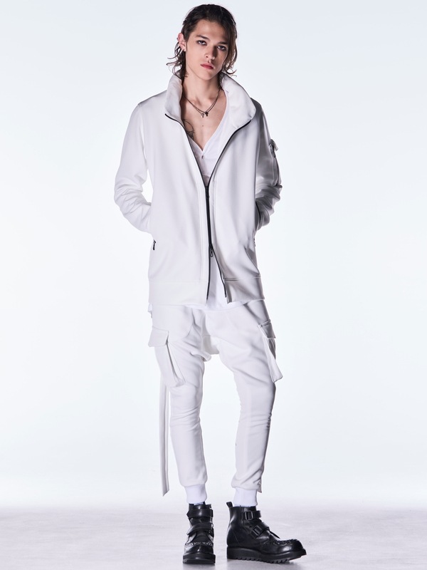(ͽ���ʡ�8������9������ͽ��/kiryuyrik������奦����奦/Double Knit Jersey Saruel Pants/White