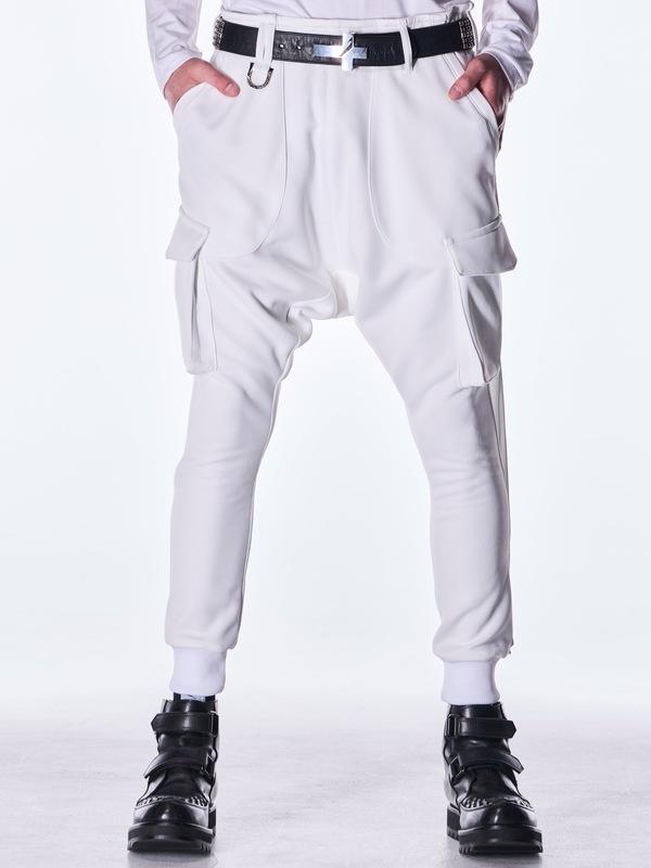 (ͽ���ʡ�8������9������ͽ��/kiryuyrik������奦����奦/Double Knit Jersey Saruel Pants/White