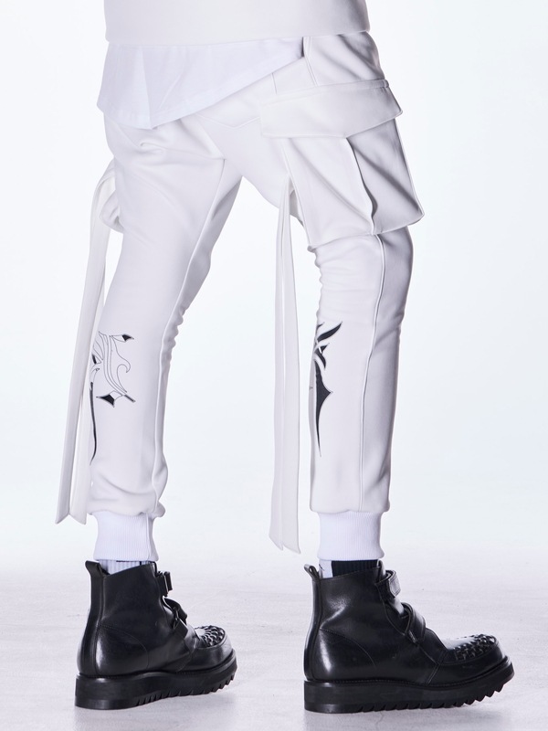(ͽ���ʡ�8������9������ͽ��/kiryuyrik������奦����奦/Double Knit Jersey Saruel Pants/White