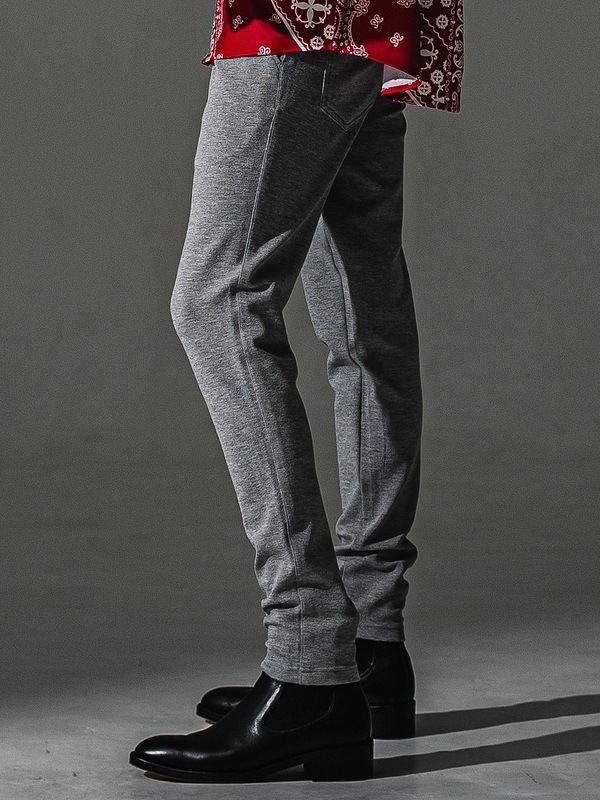 RESOUND CLOTHING���ꥵ����ɥ���������/TIGHT TAPERD CHRIS EASY blister TUCK PANTS/GREY