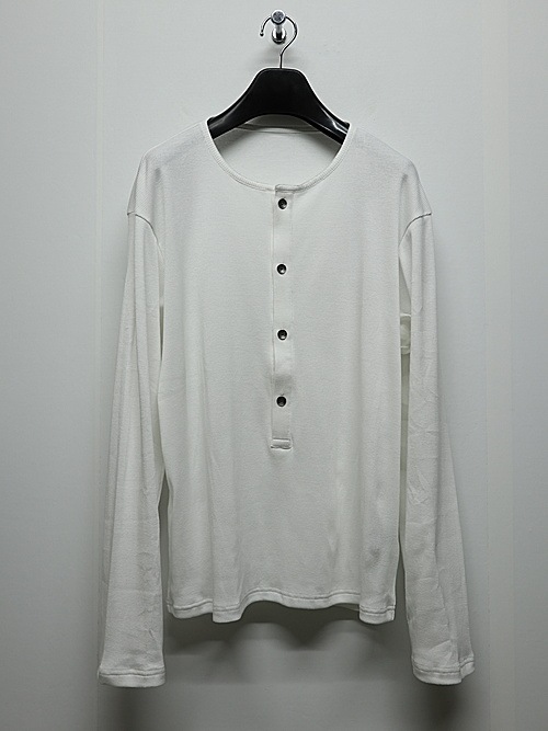 RESOUND CLOTHING���ꥵ����ɥ���������/RIB HENRY LONGSLEAVE/WHITE