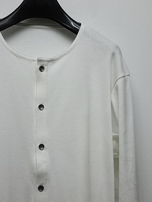 RESOUND CLOTHING���ꥵ����ɥ���������/RIB HENRY LONGSLEAVE/WHITE