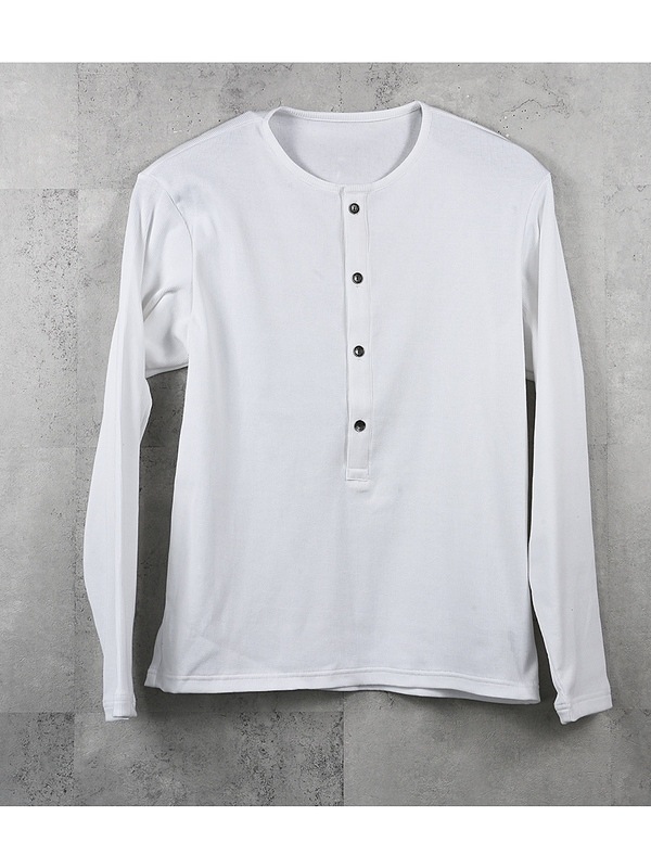 (ͽ���ʡ�7��8������ͽ��/41TH RESOUND CLOTHING���ꥵ����ɥ���������/RIB HENRY LONGSLEAVE/WHITE