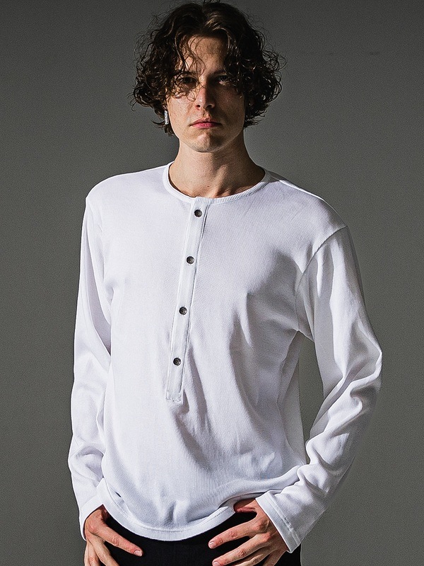 (ͽ���ʡ�7��8������ͽ��/41TH RESOUND CLOTHING���ꥵ����ɥ���������/RIB HENRY LONGSLEAVE/WHITE
