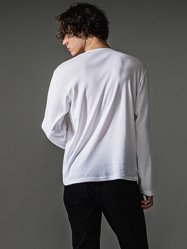 (ͽ���ʡ�7��8������ͽ��/41TH RESOUND CLOTHING���ꥵ����ɥ���������/RIB HENRY LONGSLEAVE/WHITE