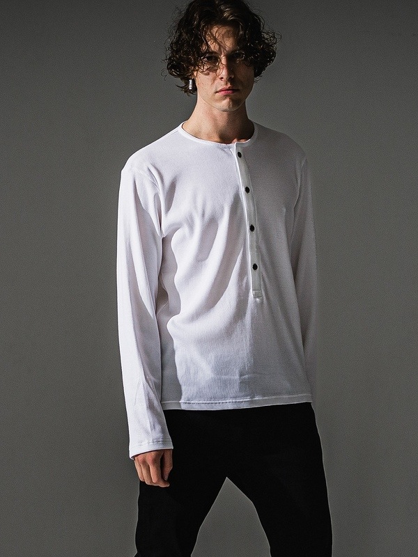 (ͽ���ʡ�7��8������ͽ��/41TH RESOUND CLOTHING���ꥵ����ɥ���������/RIB HENRY LONGSLEAVE/WHITE
